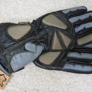 Leather motorcycle gloves- 3 sizes